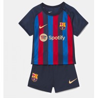Barcelona Fußballbekleidung Heimtrikot Kinder 2022-23 Kurzarm (+ kurze hosen)